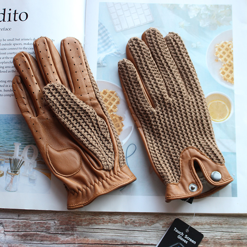 Touch Screen Gloves - Guanti da Guida in Pelle di